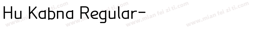 Hu Kabna Regular字体转换